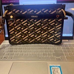 Versace Greca Shoulder Purse